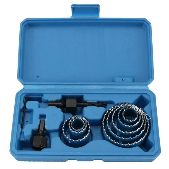 11pcs/Set Hole Saw Cutting Set Kit 19-64mm Wood Metal Alloys Circular Round with Case Woodworking Opener