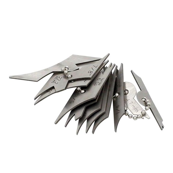 11pcs/Set Welding Weld Gage Test Ulnar Weld Woodworking Metalworking