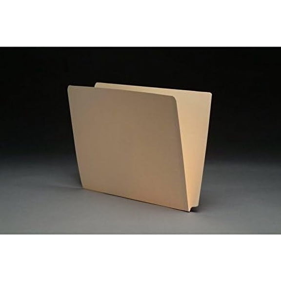 11pt Manila Folders, Full Cut 2-Ply END TAB, Letter Size, SFI Style, 9-1/2" Front (Box of 100)$$Office