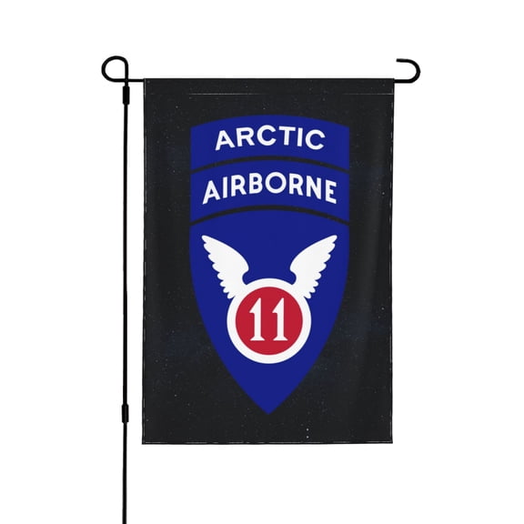 11th Airborne Division Garden Flag 12.5 X 18 Inch Double Sided, Decorative Flag Balcony Courtyard Indoor Welcome Garden Flag