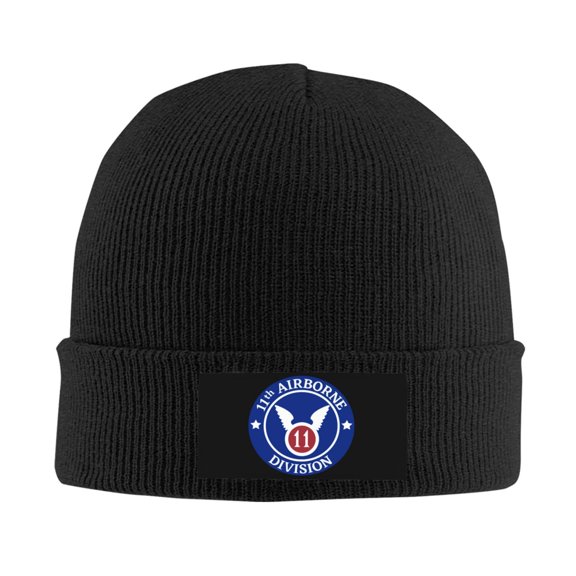 11th Airborne Division Men Women Knitted Hat Adult Knit Beanie For Fall Winter Knit Hat Cap Slouchy Knitted Skull Cap