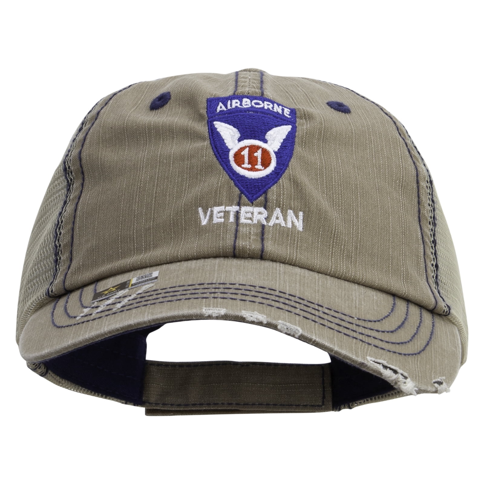 Airborne Graduation Cap Design 11th Airborne Division Veteran Embroidered Low Profile Special Cotton ...