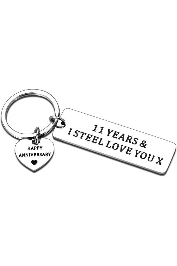 11th Anniversary Couple Steel Gift Valentine's Day Gift for Him Gift for Her Gift for Boyfriend Girlfriend Husband Wife 11th Wedding Anniversary Steel Gift for Dad