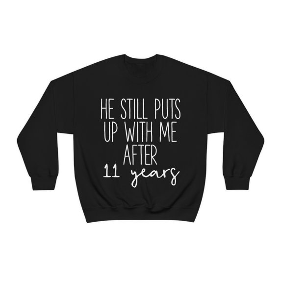 11th Anniversary Wife Sweatshirt, Gifts, Sweater Shirt