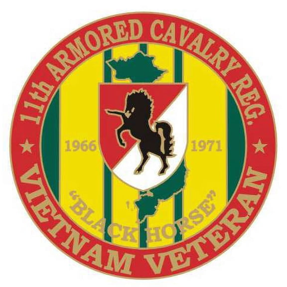11th Armored Cavalry 1 1/8" Vietnam Veteran Lapel Pin