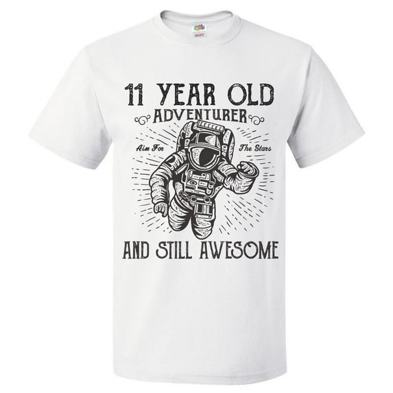 11th Birthday Gift For 11 Year Old Adventurer T Shirt Gift