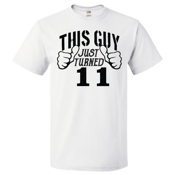 11th Birthday Gift For 11 Year Old This Guy Turned 11 T Shirt Gift
