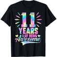 thumbnail image 1 of 11th Birthday Gift Idea Tie-Dye 11 Year Of Being Awesome T-Shirt, 1 of 3