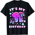 thumbnail image 1 of 11th Birthday, Girl 11 years, Butterflies and Number 11 T-Shirt, 1 of 4