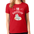 thumbnail image 1 of 11th Birthday Girl Shirt 11 Year Old Girl Birthday Shirt Cat Shirts for Girls Cute Girls Birthday Shirt, 1 of 7