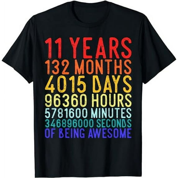 11th Birthday T-Shirt 11 Year Old Birthday Shirt 11 Year Old T-Shirt