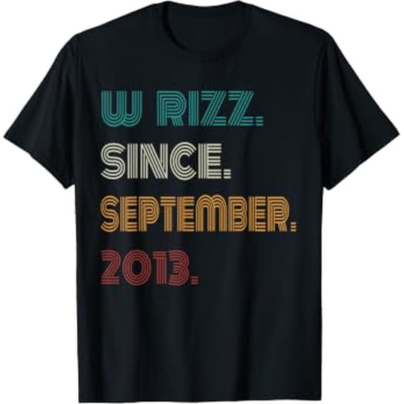 How Created Rizz 11th Birthday W Rizz Design T-Shirt - Walmart.com