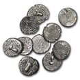 thumbnail image 1 of 11th century India Chalukya Empire Silver Drachm XF, 1 of 4