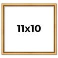 thumbnail image 1 of 11x10 Frame Beaded Gold Solid Wood Picture Frame | 0.75 Inches Moulding Width | Liscio Oro, 1 of 8
