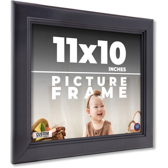 11x10 Frame Black Passaggi Solid Wood Picture Frame Width 1.5 Inches | Interior Depth 0.5 Inches |