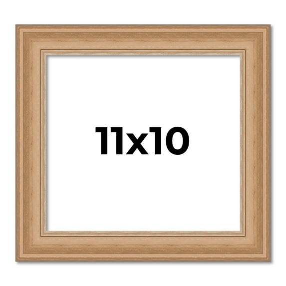 11x10 Frame Charleston Honey Brown Solid Wood Picture Frame Width 1.75 Inches | Interior Depth 0.5