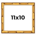 thumbnail image 1 of 11x10 Frame Gold Bamboo Solid Wood Picture Frame | 1 Inch Moulding Width | Interior Frame Depth, 1 of 8
