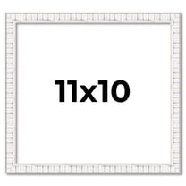 11x10 Frame White Real Wood Picture Frame Width 0.75 inches | Interior Frame Depth 0.5 inches |