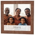 thumbnail image 1 of 11x11 Frame Brown Farmhouse Solid Wood Picture Frame Width 1.5 Inches | Interior Frame Depth 0.5, 1 of 8