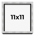 thumbnail image 1 of 11x11 Frame Brushed Silver Solid Wood Picture Frame | 0.75 Inch Moulding Width | Rabbet Depth 0.75, 1 of 5