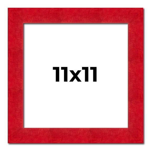 11x11 Frame Red Burl Solid Wood Picture Frame Width 1.75 Inches | Interior Frame Depth 0.5 Inches |