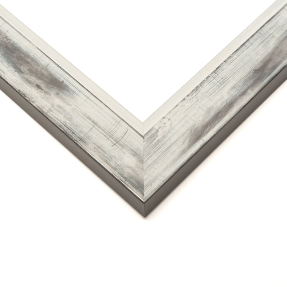 11x11 Frame Silver Real Wood Picture Frame Width 1.5 inches | Interior Frame Depth 0.5 inches |