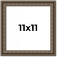 thumbnail image 1 of 11x11 Ornate Brown Real Wood Picture Frame Width 1.5 Inches | Interior Frame Depth 0.5 Inches |, 1 of 8