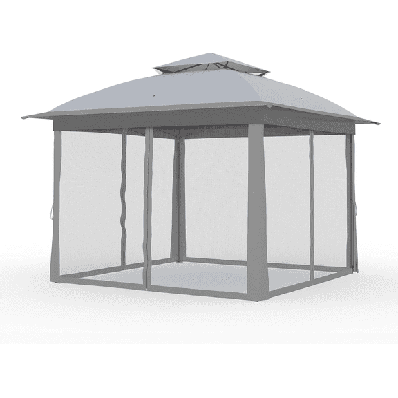 11x11 Pop-Up Gazebo Tent with Mosquito Netting – Quick Set Up Water-Resistant Outdoor Canopy With Carrying Bag for Patio,Garden,Backyard