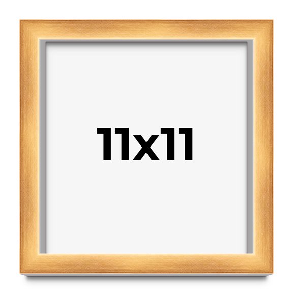 11x11 Shadow Box Bronze Cross-Brushed Display Frame | 1.625 Inches Deep Solid Wood | UV Resistant