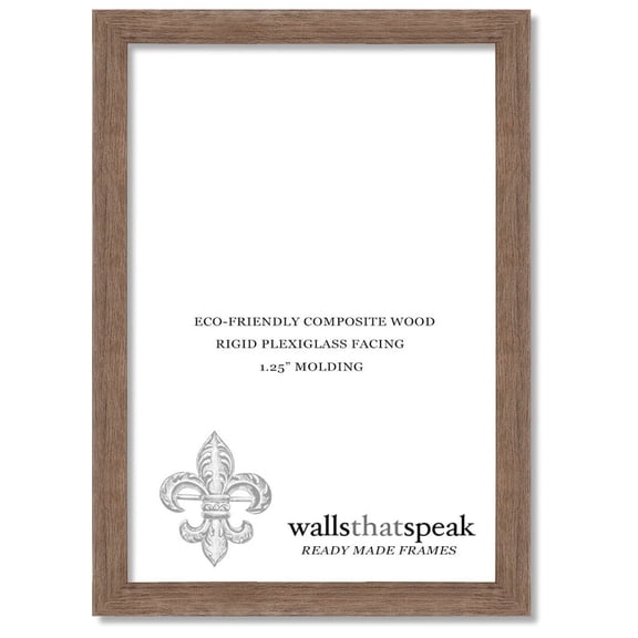 11x12 Brown Barnwood Picture Frame for Puzzles Posters Photos or Artwork