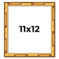 thumbnail image 1 of 11x12 Frame Gold Bamboo Solid Wood Picture Frame | 1 Inch Moulding Width | Interior Frame Depth, 1 of 8