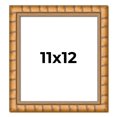 thumbnail image 1 of 11x12 Frame Gold Real Wood Picture Frame Width 1.5 inches | Interior Frame Depth 0.5 inches |, 1 of 8