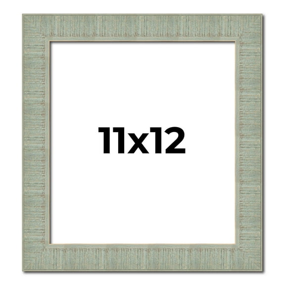 11x12 Frame Green Desert Pear Solid Wood Picture Frame | 1.625 Inch Moulding Width | Interior Frame