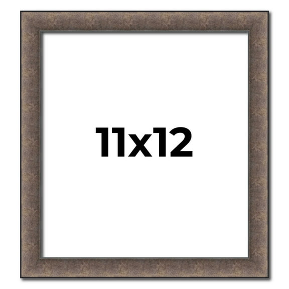 11x12 Frame Silver Real Wood Picture Frame Width 1.25 Inches | Interior Frame Depth 0.5 Inches |