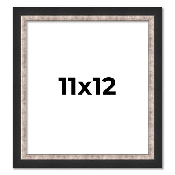 11x12 Frame Silver Real Wood Picture Frame Width 1.25 Inches | Interior Frame Depth 0.75 Inches |
