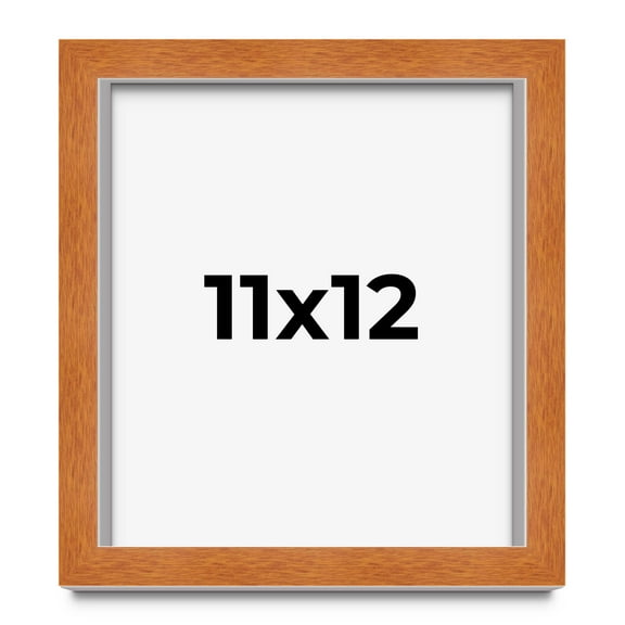 11x12 Shadow Box Frame Brown | 0.875 Inches Deep Real Wood Contemporary Shadowbox Display Frame |