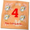 11x12 Wash Cloth for Face and Body 12 Days of Christmas Four Calling