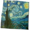 11x12 Wash Cloth for Face and Body The Starry Night by Vincent Van