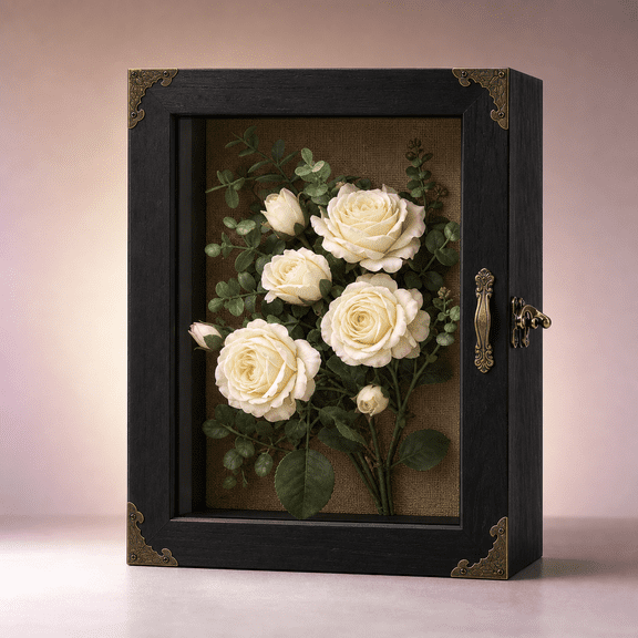 11x13 Black Shadow Box Frame 5 Inch Deep Display Case