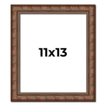 11x13 Dark Brown Bamboo Real Wood Picture Frame Width 1.5 inches | Interior Frame Depth 0.5 inches