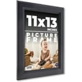 thumbnail image 1 of 11x13 Frame Black Passaggi Solid Wood Picture Frame Width 1.5 Inches | Interior Depth 0.5 Inches |, 1 of 8