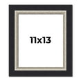 thumbnail image 1 of 11x13 Frame Black Real Wood Picture Frame Width 2.25 Inches | Interior Frame Depth 0.5 Inches |, 1 of 8