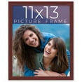 thumbnail image 1 of 11x13 Frame Brown Solid Wood Picture Frame Width 0.75 Inches | Interior Frame Depth 0.5 Inches |, 1 of 8