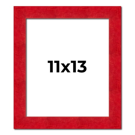 11x13 Frame Red Burl Solid Wood Picture Frame Width 1.75 Inches | Interior Frame Depth 0.5 Inches |