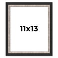 thumbnail image 1 of 11x13 Frame Silver Real Wood Picture Frame Width 1.25 Inches | Interior Frame Depth 0.75 Inches |, 1 of 8
