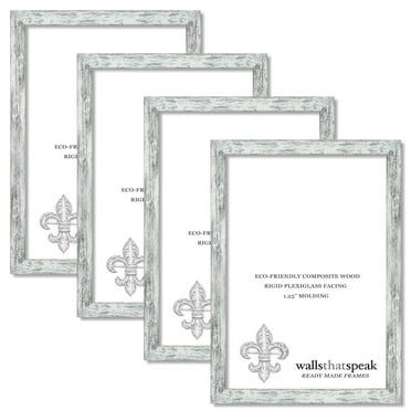 11x13 White American Barn Picture Frame for Puzzles Posters Photos or Artwork (4-Pack)
