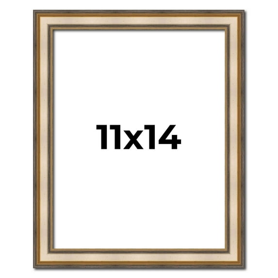 11x14 1.75" 'Prima" Silver Contemporary Wood Frame - Great for Posters, Photos, Art Prints, Mirror,