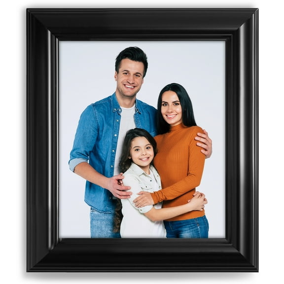 11x14 2" Traditional Black Frame (Polystyrene), No Mat