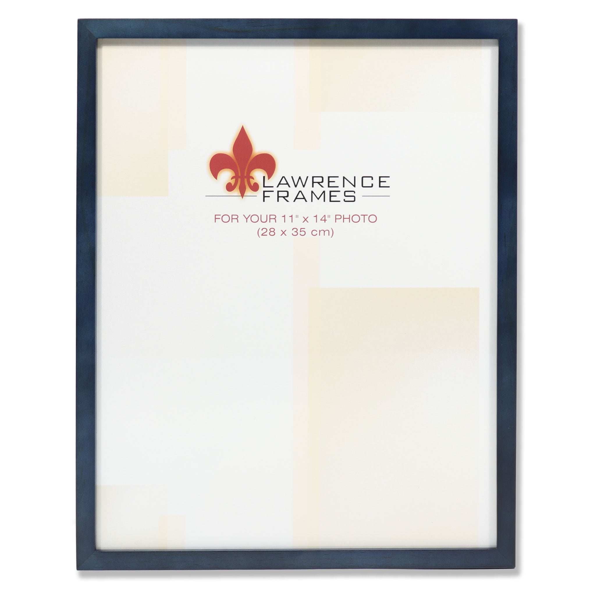 11x14 Blue Wood Picture Frame Gallery Collection