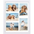 thumbnail image 1 of 11x14 Collage Picture Frame, Displays 5Pcs 4x6 Pictures with Mat or 1Pcs 11x14 for Wall Mounting, Picture Frames Collage Wall Decor, 1 of 8